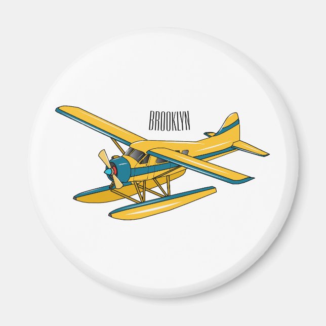 Aimant Illustration d'hydravion (Devant)