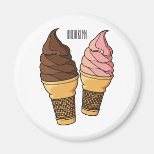 Aimant Illustration du cône de crème glacée
