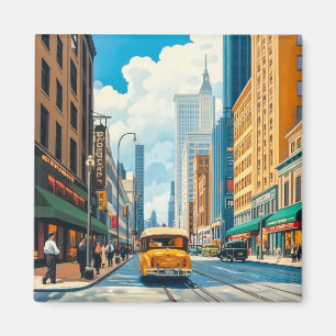 Aimant Illustration du magazine City Streets