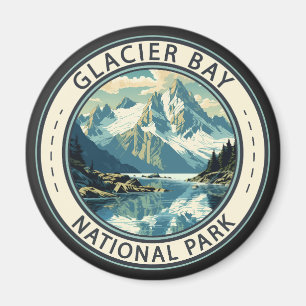Aimant Illustration du parc national Glacier Bay Travel A