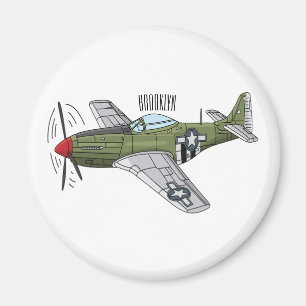 Aimant Illustration d'un avion militaire