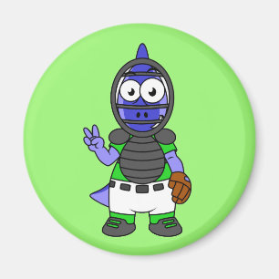 Aimant Illustration D'Un Capteur De Baseball Parasaurolop