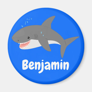 Aimant Illustration d'un grand requin blanc