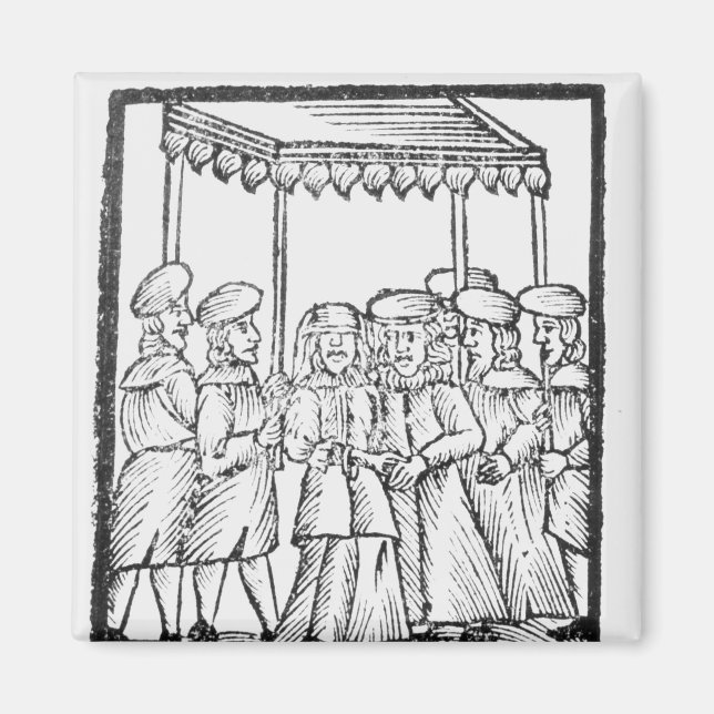 Aimant Illustration d'un mariage juif (Devant)