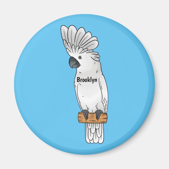Aimant Illustration d'un oiseau de cobaye-parapluie (Devant)