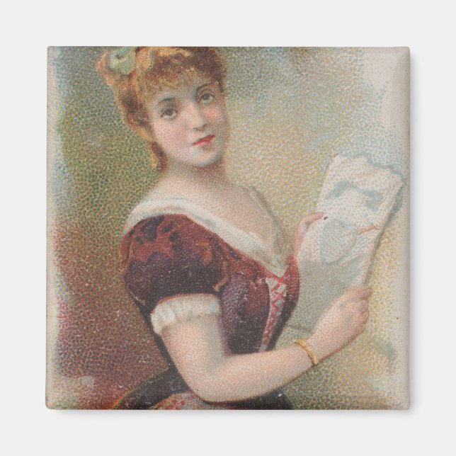 Aimant Illustration élégante antique de la Saint-Valentin (Devant)