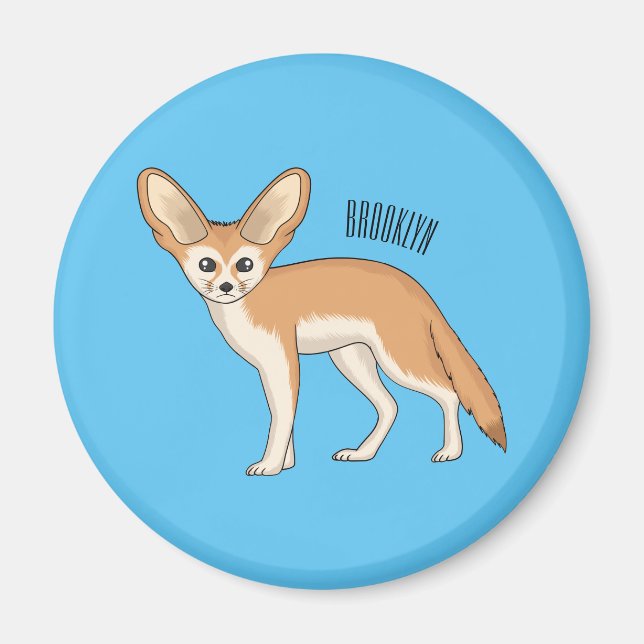Aimant Illustration Fennec fox (Devant)