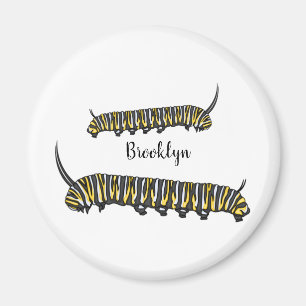 Aimant Illustration Monarch caterpillar  
