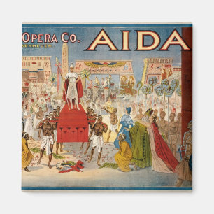 Aimant Illustration vintage d'Aida d'opéra