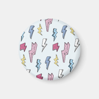 Aimant Illustration vintage sans fil tonnerre