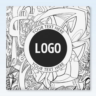 Aimant Illustrations de ligne modernes originales & votre