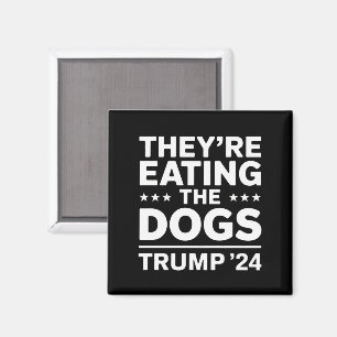 Aimant Ils mangent les chiens Débat drôle Citation Trump
