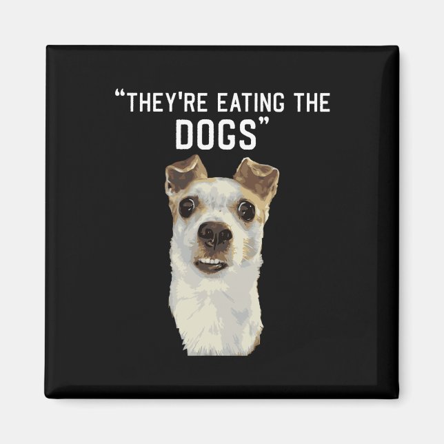 Aimant Ils mangent les chiens les chats les animaux de co (Devant)