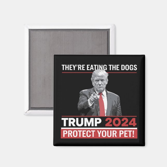 Aimant Ils mangent les chiens Trump 2024 Débat  (Recto/Verso)