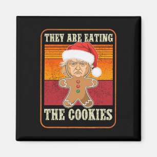 Aimant Ils Mangent Les Cookies Noël Trump Humour