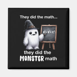 Aimant Ils Ont Fait Le Math Monster Yeti Funny Halloween
