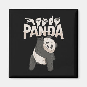 Aimant ILY Panda ASL Geste MAIN Sourde Perte d'audition C
