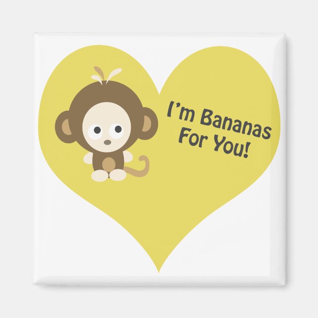 Aimant Im Bananas pour singe (Devant)