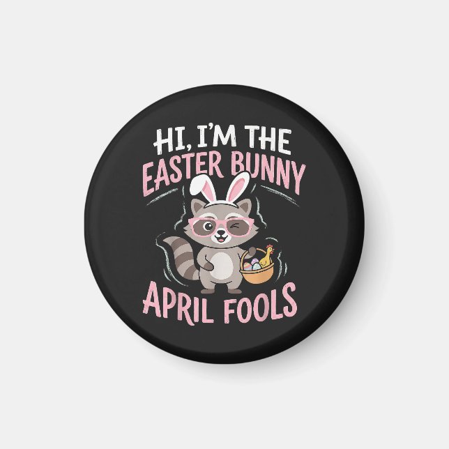 Aimant Im Lapin de Pâques Poisson d'Avril (Devant)