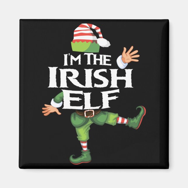 Aimant Im The Irish Elf Christmas Eve Xmas Elf Squad Cos  (Devant)