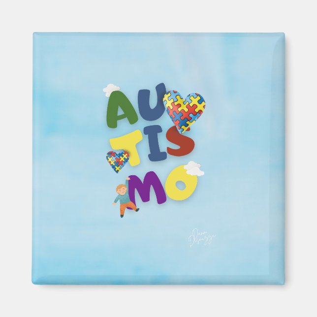 Aimant Imã Autismo (Devant)
