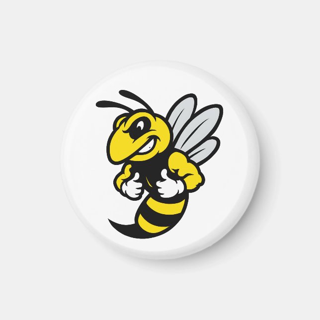 Aimant Imabée Abeille Drôle Inversée (Devant)