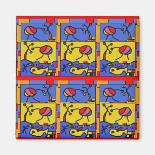 Aimant Image avec art moderne poisson