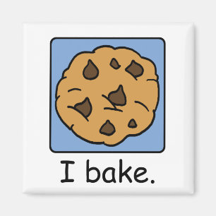 Aimant Image de dessin animé d'un délicieux cookie au cho