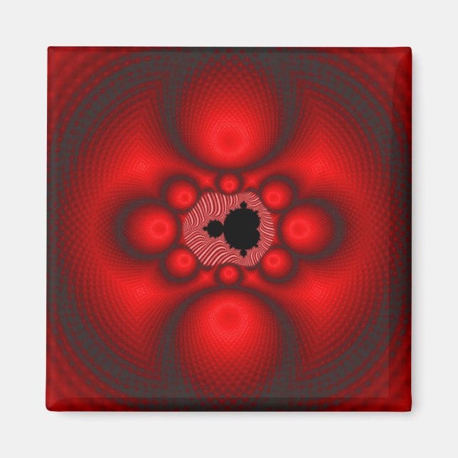 Aimant Image de fractale de Mandelbrot fantaisiste (Devant)