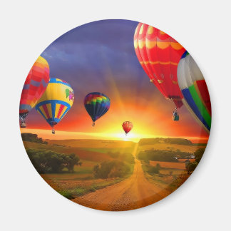 Aimant image de la montgolfière