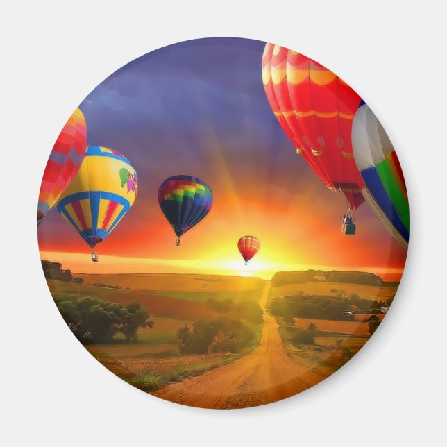 Aimant image de la montgolfière (Devant)