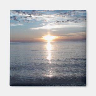 Aimant Image du coucher de soleil sur l'aimant du réfrigé