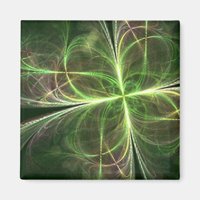 Aimant Imaginaire Abstrait Quatre Feuilles (Devant)