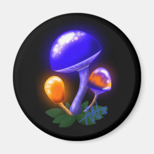 Aimant Imaginaire Blancs Dapperling Orange & Champignons