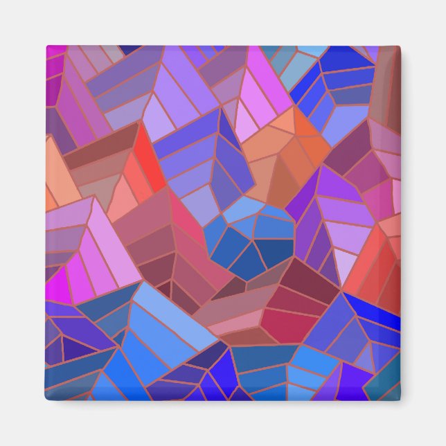 Aimant Imaginaire Montagnes Vue du ciel (Devant)