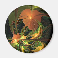 Imaginaire Plante Abstrait rouille verte Brown fra