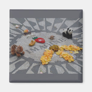 Aimant Imaginez les champs de fraises Central Park photo