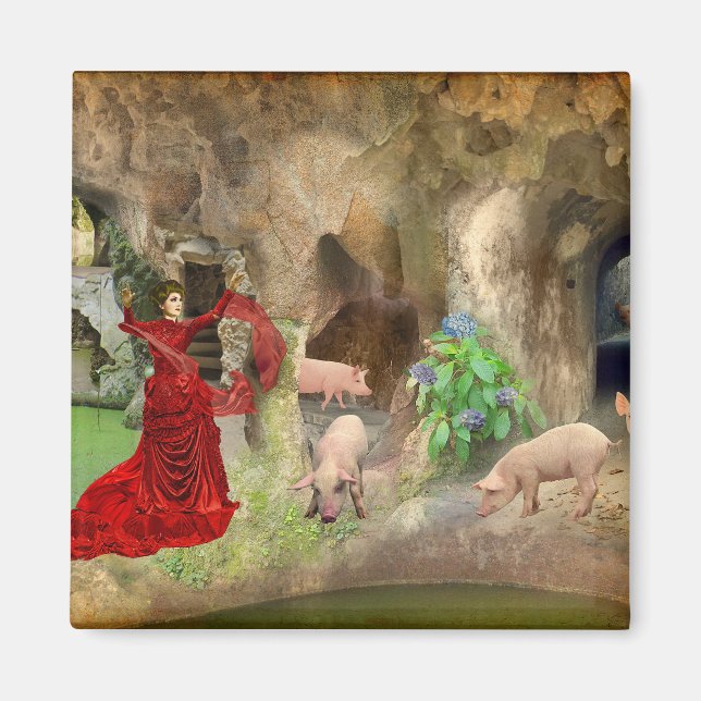 Aimant Imán Circe na Quinta da Regaleira (Devant)