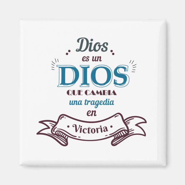 Aimant Imán Cuadrado Decorativo (Devant)