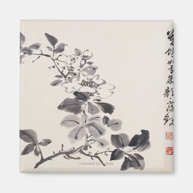 Aimant Imitation des fleurs de Xu Weiï n° 5 (Devant)