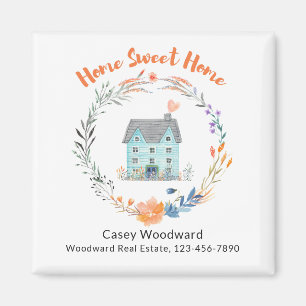 Aimant Immobilier Maison Sweet Home Budget Promotionnel