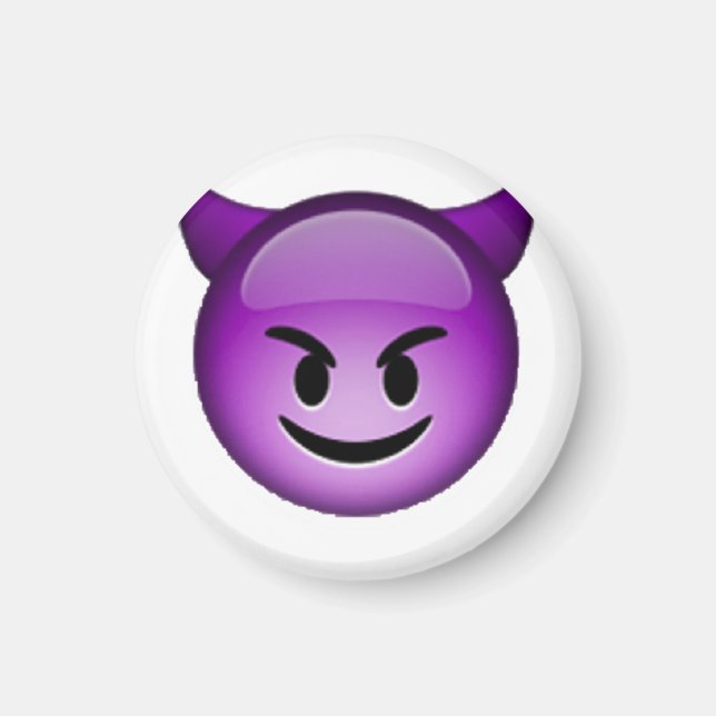 Aimant Imp souriant - Emoji (Devant)