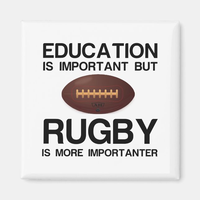 AIMANT IMPORTANTE IMPORTANTE RUGBY DE L'ÉDUCATION (Devant)
