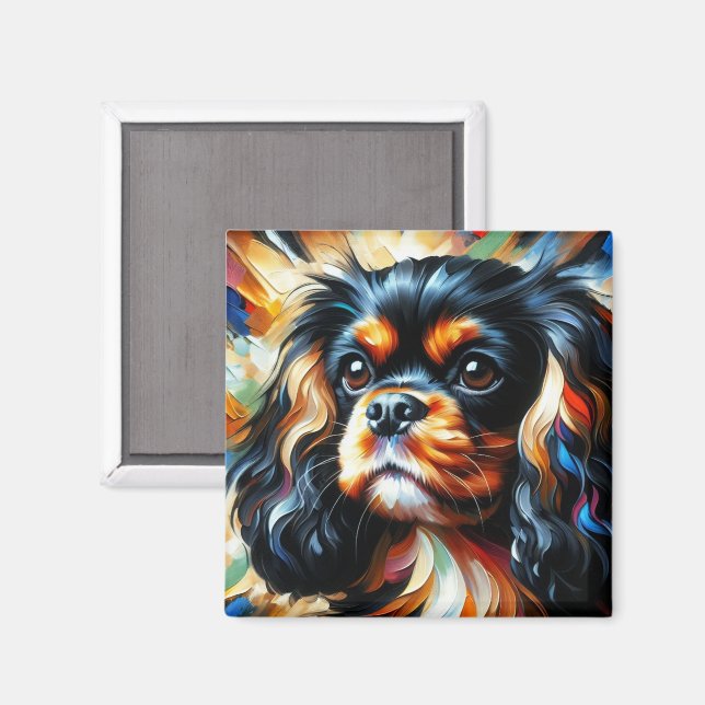 Aimant Impression acrylique de chien Cavalier King Charle (Recto/Verso)