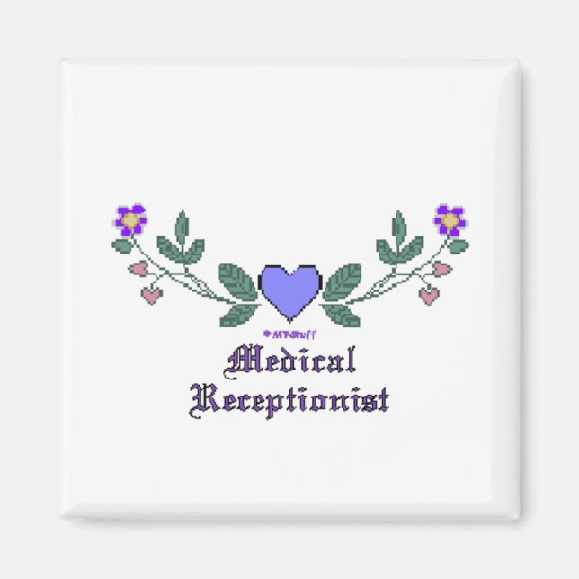 Aimant Impression CS réceptionniste Médicale (Devant)
