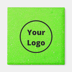 Aimant Impression de surface brute verte du logo personna
