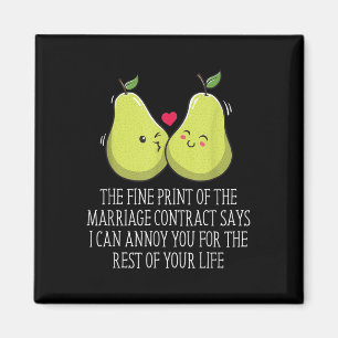 Aimant Impression Du Mariage Du Contrat De Mariage Funny