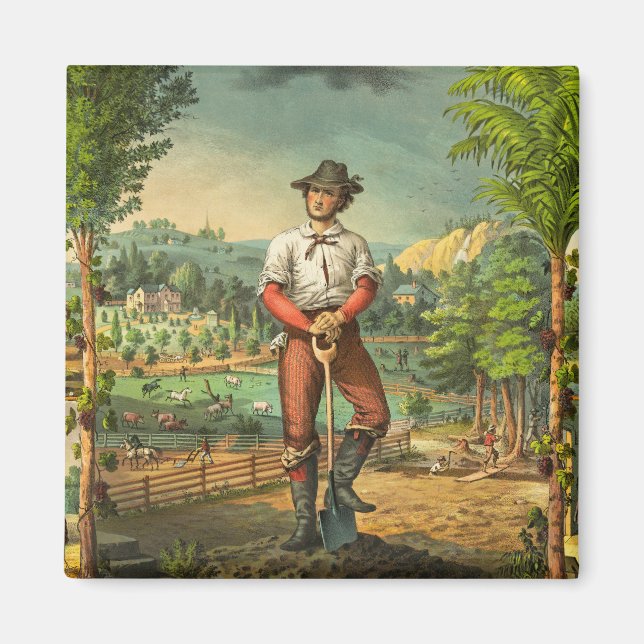 Aimant Impression promotionnelle Pour Membres Grange (Devant)