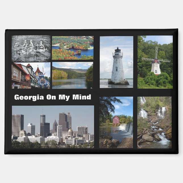 Aimant Impressions of Georgia USA (Recto)