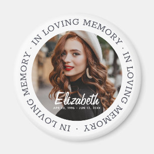 Aimant In Love Memory Memorial Photo personnalisée modern